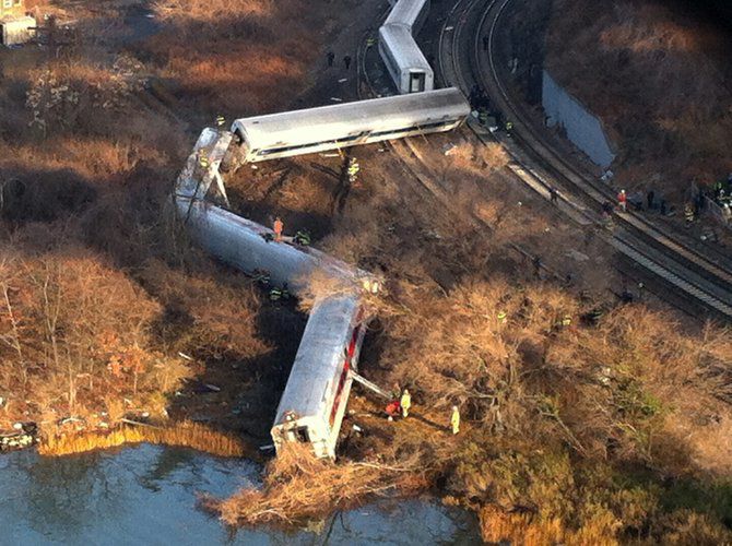 Train derailment accident